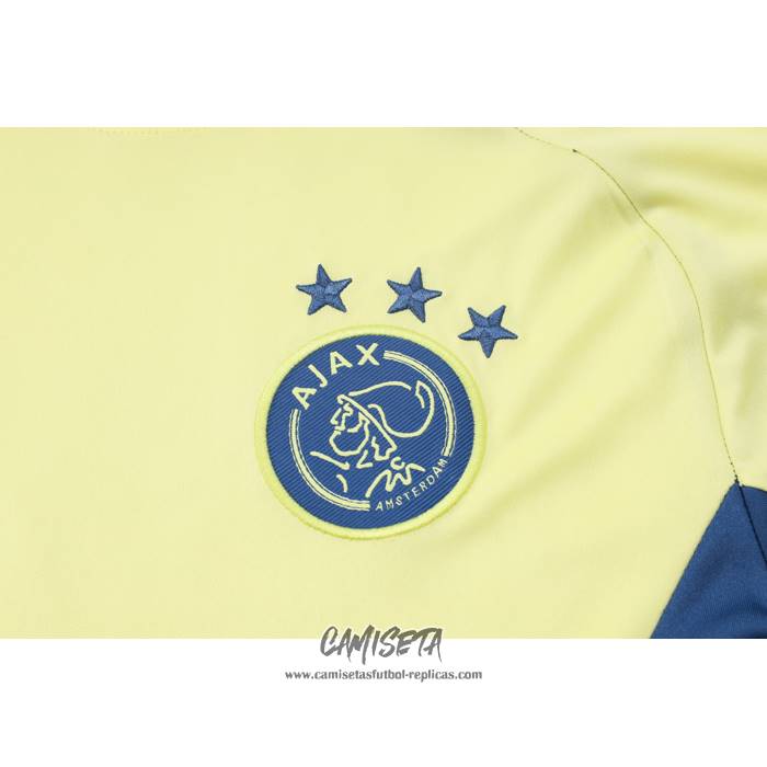 Chandal del Ajax 2024-2025 Manga Corta Amarillo - Pantalon Corto
